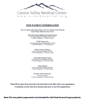 New Patient Information Form