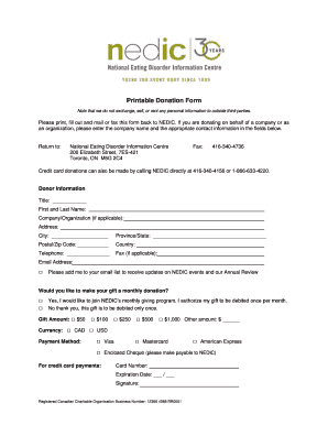 Donation Form