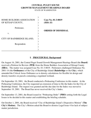 Objectives for nurses resume - HOME BUILDERS ASSOCIATION OF KITSAP COUNTY HBA II ORDER OF DISMISSAL 12-3-2001 - gmhb wa