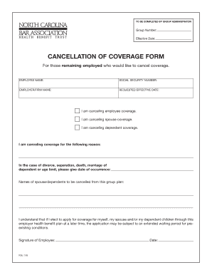 Health Benefit Trust Cancellation Form