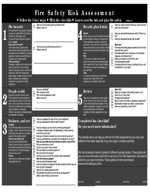 Fire Safety Risk Assessment Form