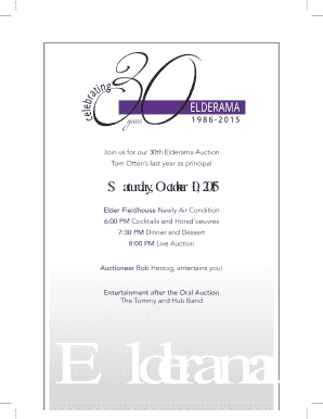 Graduation invitation templates - Auctioneer Entertainment after the Oral Auction Elderama