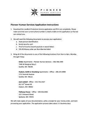 Landlord Protection Service Application