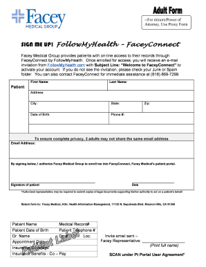 Minor Power of Attorney Proxy Form