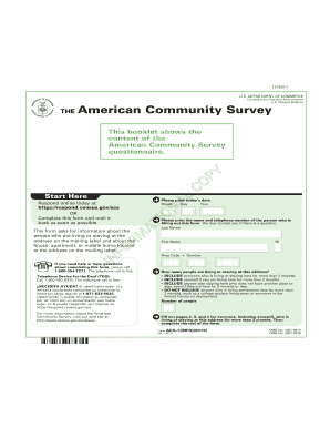 American Community Survey Form