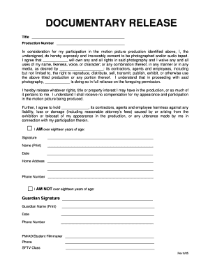 Documentary Release Form