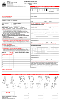 Dermatopathology Test Request Form