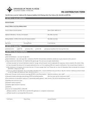 IRA Distribution Form