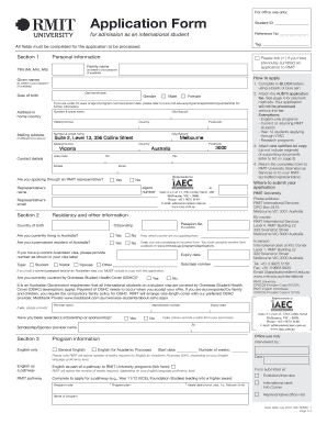 International Student Application Form