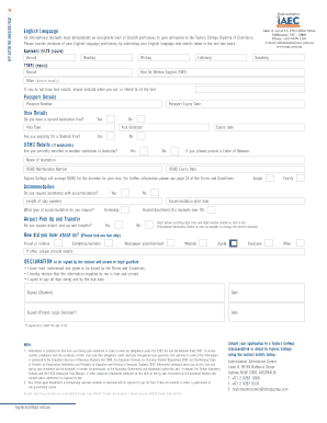 Application for Admission - International Students