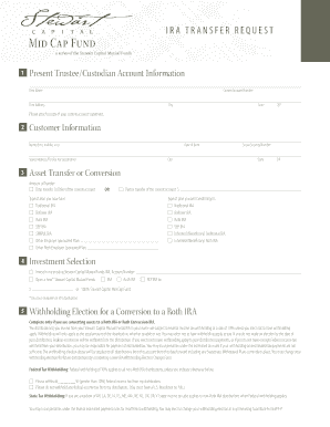 Stewart Capital Mutual Funds IRA Transfer Request