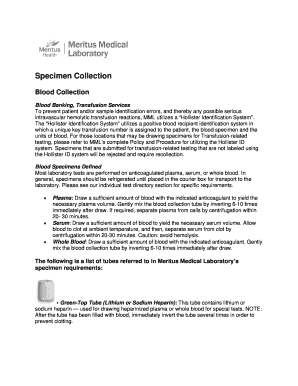 Blood Banking, Transfusion Services