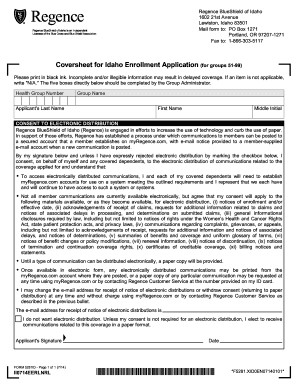 Idaho Universal Large Group Application