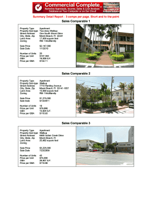 Summary Detail Sample PDF - Commercial Complete Software
