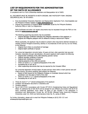 Citizenship Retention and Reacquisition Application Form
