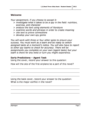 I, Q Book Three: Kitty Hawk Student Dossier
