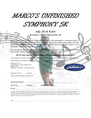 MARCOS UNFINISHED SYMPHONY 5K - orangerunnersclub