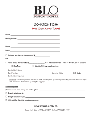 Donation Form