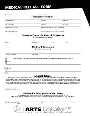 Medical Release Form