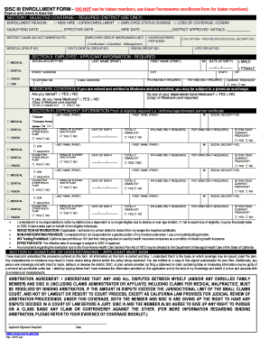 SISC III Enrollment Form