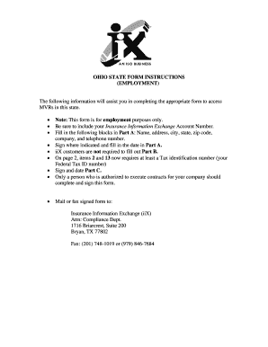 Ohio BMV Record Request Form