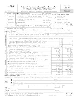 Form 990 Return of Organization Exempt From Income Tax