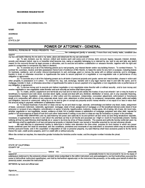 General Power of Attorney