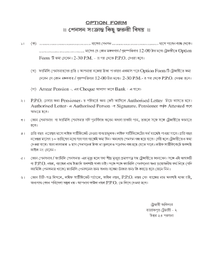 Option Form