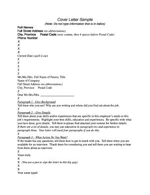 Very short cover letter sample - Cover Letter Sample - North Delta Secondary School - nd deltasd bc