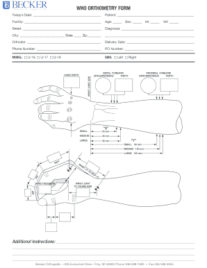 Orthometry Form