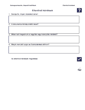 Document View Settings Checklist
