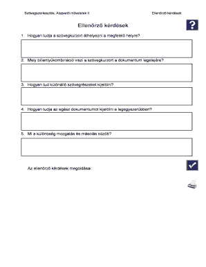 Text Editing Basic Operations Checklist
