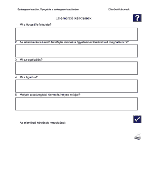 Typography Questions Checklist