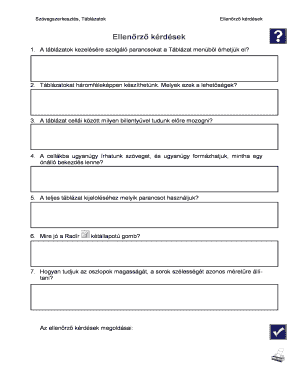 Table Management Quiz