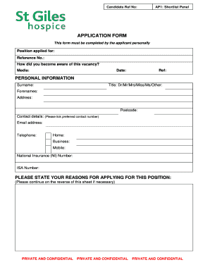 Job Application Form