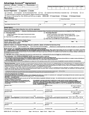Advantage AccountSM Agreement