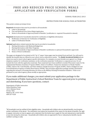 Solicitud para Comidas Escolares Gratuitas y a Precio Reducido