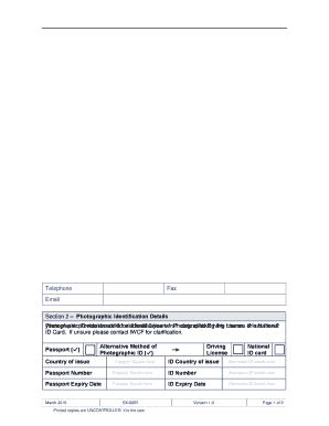 IWCF Candidate Personal Information Form