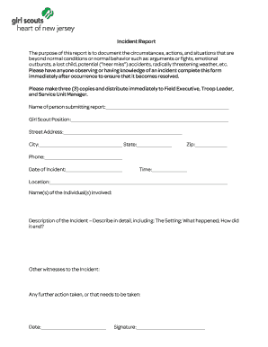 Incident Report Form