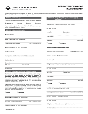 IRA Beneficiary Designation Form