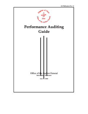Performance audit guide English - Office of the Auditor General - oagnep gov