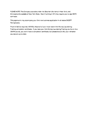 Anti-Money Laundering Training Compliance Form
