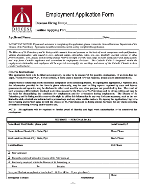 Employment Application Form