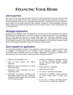 Mortgage Application Guide and Budget Worksheet