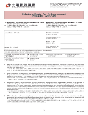 Corporate Account Application Form