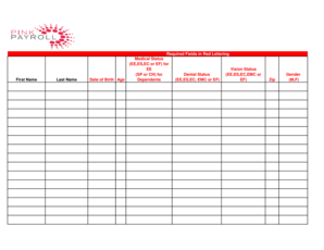 Employee Medical Status Form