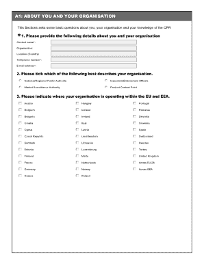 EU Construction Products Regulation Feedback Form