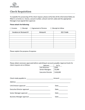Check Requisition Form