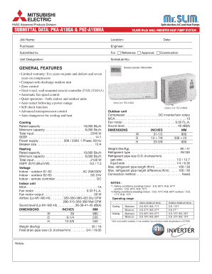 Heat Pump System Submission Data