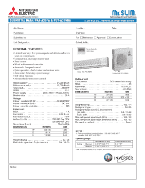 Mitsubishi Air Conditioning System Submission Data